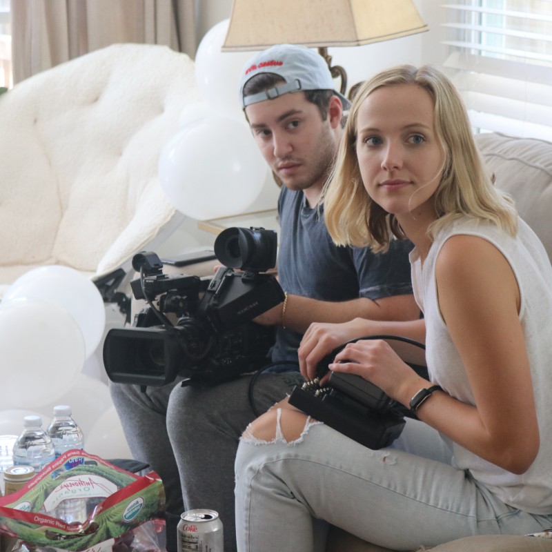 "A Broken Melody" Set Photo – Director and DP